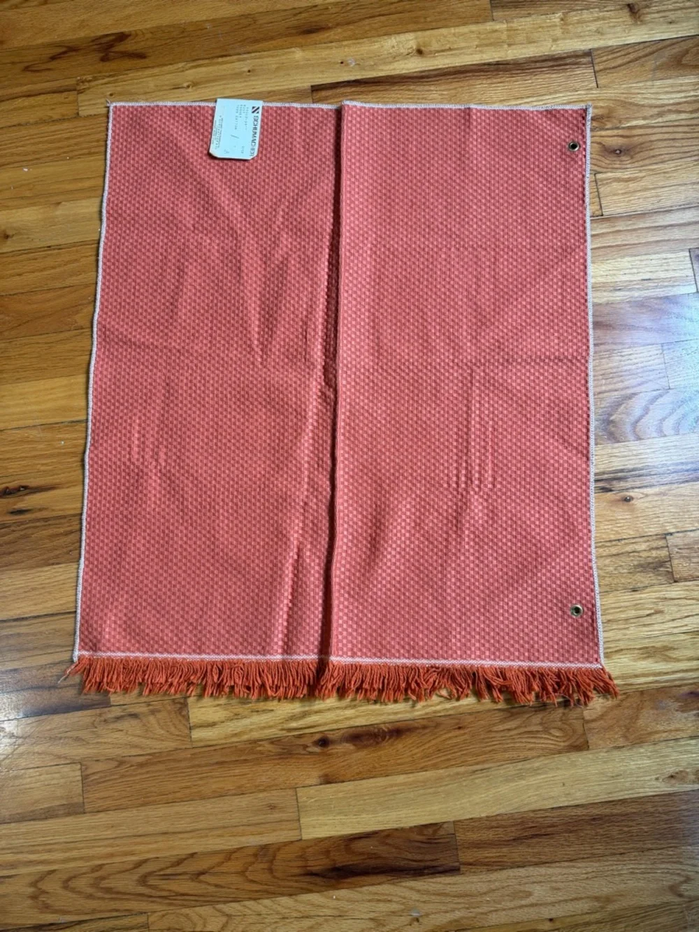 Schumacher Rust Barnet Cotton Fabric Panel / Sample